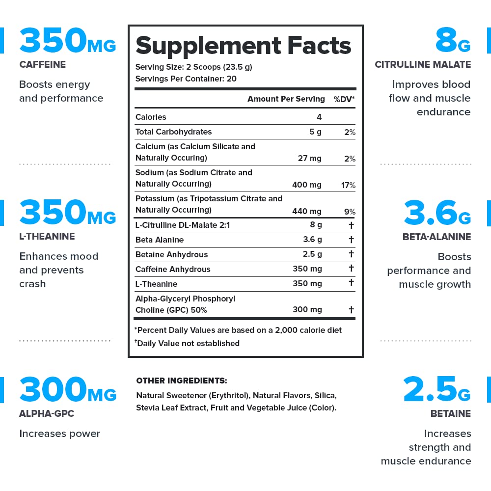 LEGION Pulse Pre Workout Supplement - All Natural Nitric Oxide Preworkout Drink to Boost LEGIONAu supplements