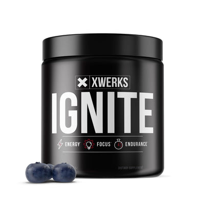Xwerks Ignite Blue Razz Pre Workout Powder - Best Natural Keto Pre-Workout for Women XwerksUS supplements