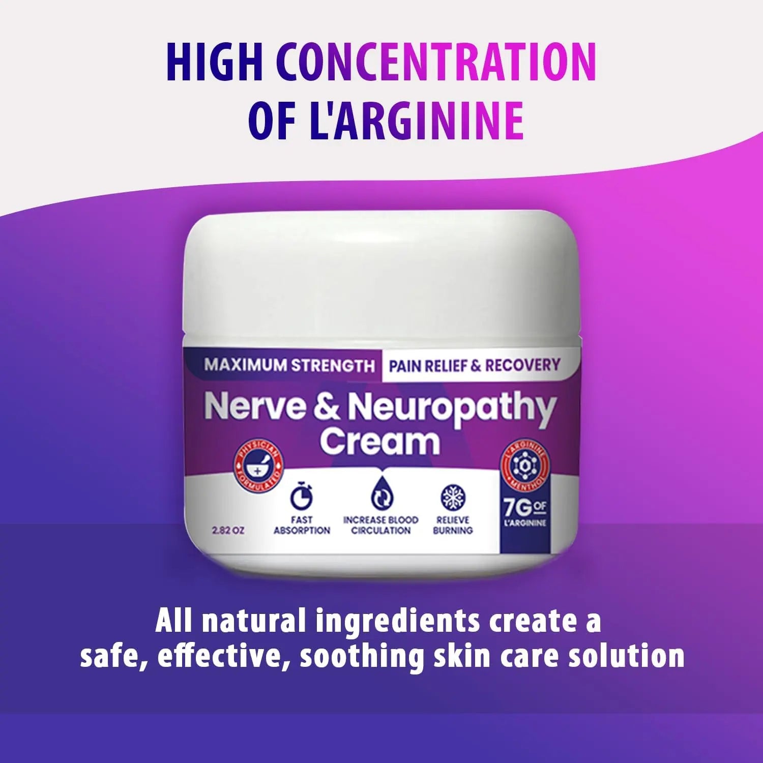 Nerve and Neuropathy Cream – Plant Powered Relief for Foot, Hands, Legs, Toes Includes 7grams of L’Arginine; Vitamin B6, Arnica, Aloe -2.82oz M PAIN MANAGEMENT TECHNOLOGIESAu supplements