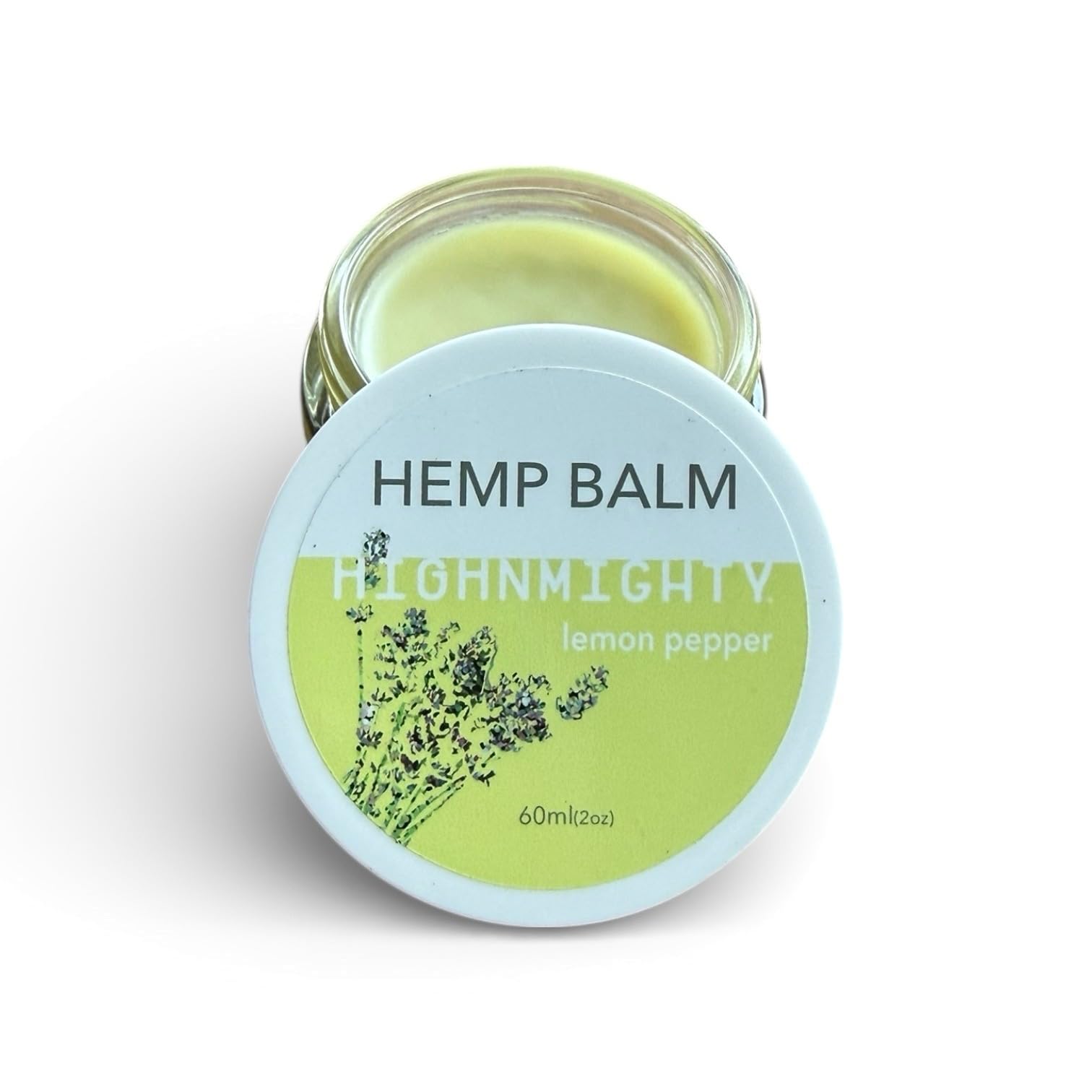 Highnmighty Maximum Strength Lemon Pepper Hemp Balm Salve | Daytime Relief, Relaxing, Natural, Fast-Acting Topical Cream for Muscle Joint Back Knee Shoulder Neck Elbow Hand Foot Relief, 60ml (2oz) HighnmightyAu supplements