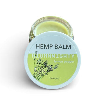 Highnmighty Maximum Strength Lemon Pepper Hemp Balm Salve | Daytime Relief, Relaxing, Natural, Fast-Acting Topical Cream for Muscle Joint Back Knee Shoulder Neck Elbow Hand Foot Relief, 60ml (2oz) HighnmightyAu supplements