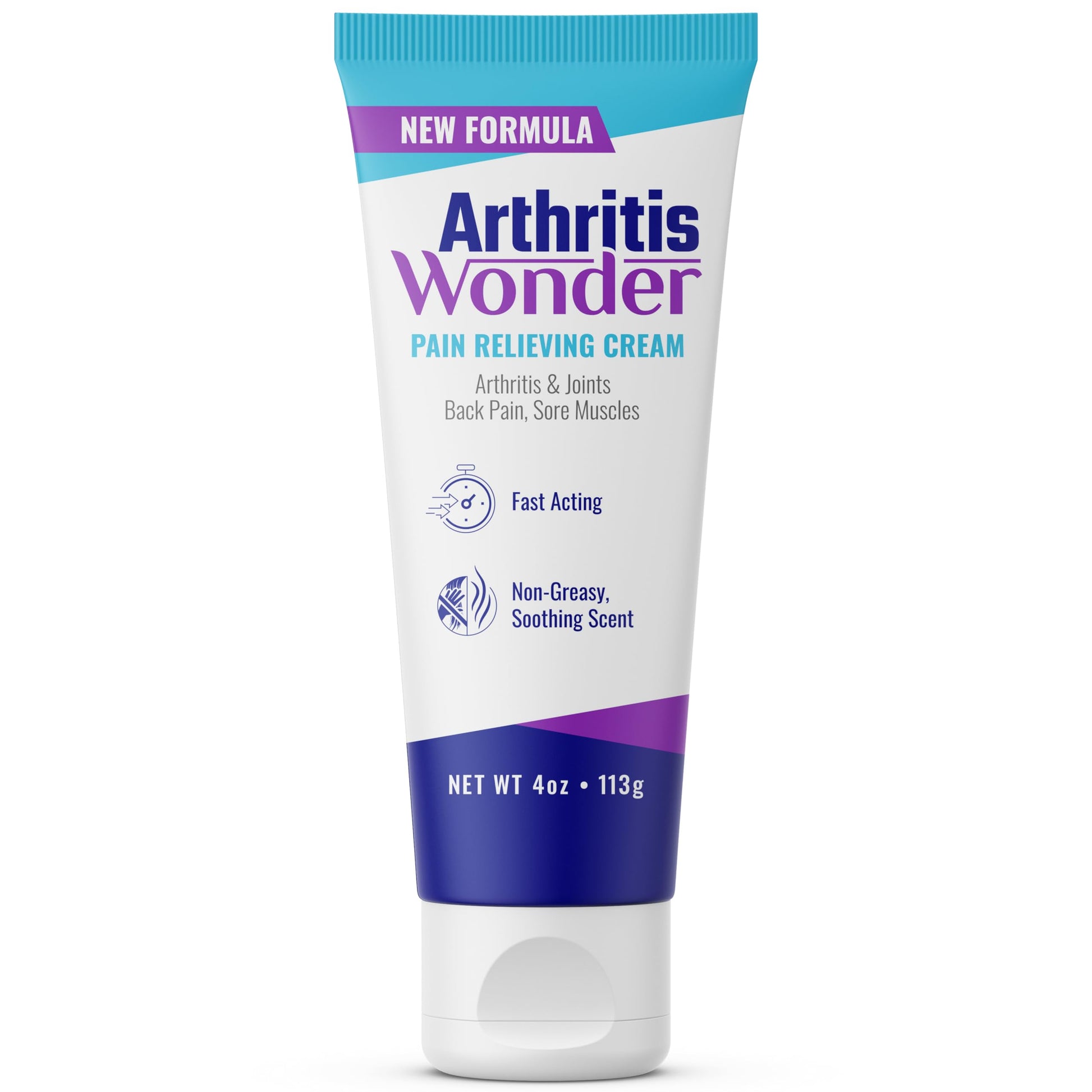 Arthritis Wonder Pain Relief Cream, 4 oz – Arthritis Pain Relief Cream for Hand, Knee, Foot and Wrist Joints – Fast-Acting, Deep Penetrating, Non-Greasy Formula with Natural Wogonin Arthritis WonderAu supplements