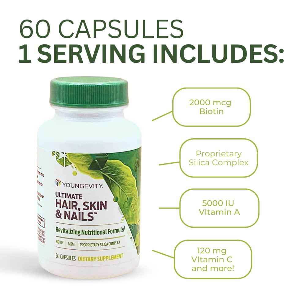 Youngevity Hair Skin and Nails Formula - 60 Capsules… YoungevityAu supplements