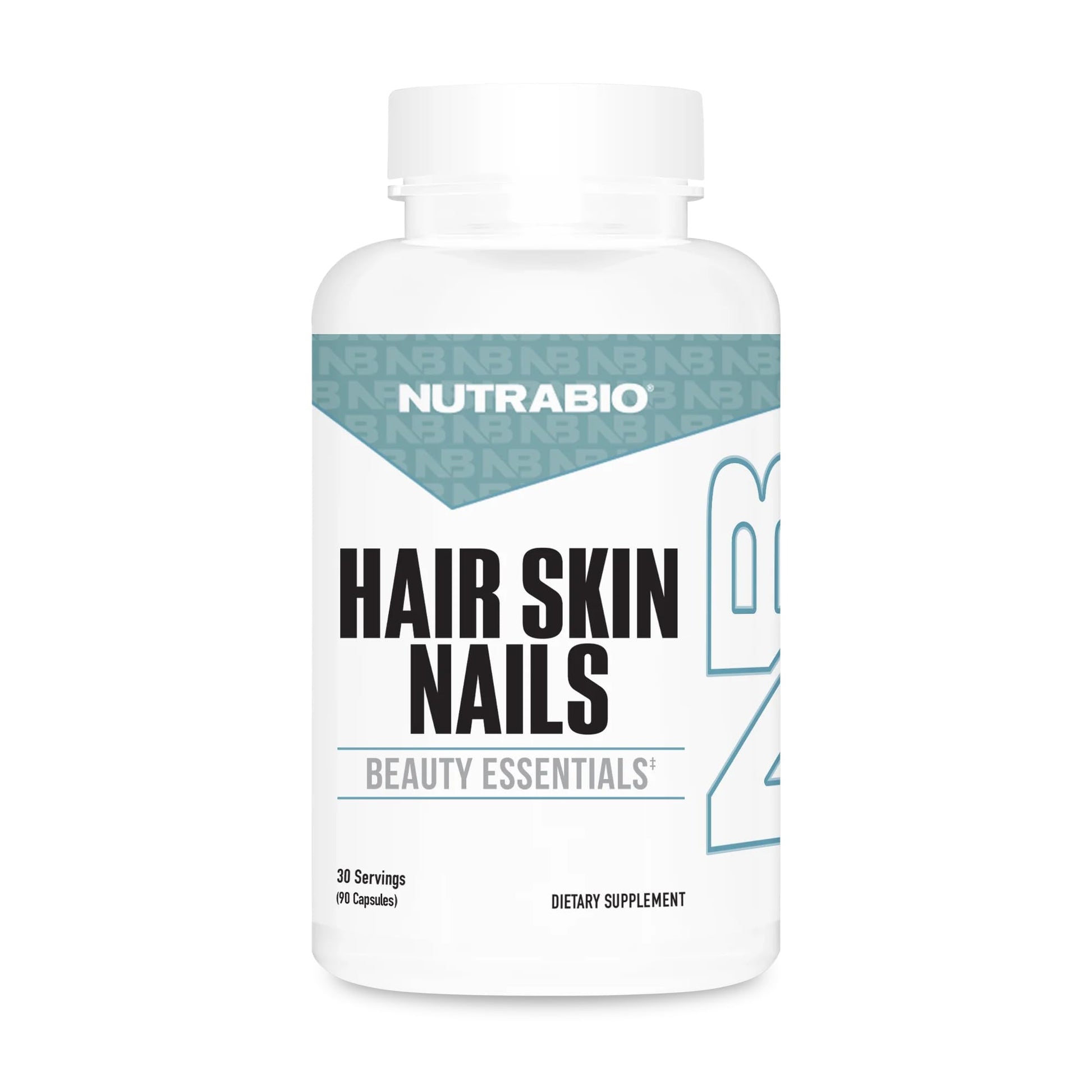 NutraBio Hair Skin Nails Vitamins | Enhanced Collagen Support | Skin Hydration | Hair Growth Vitamins for Women with Biotin, Keratin, Hyaluronic Acid & More - 90 Capsules NutraBioAu supplements