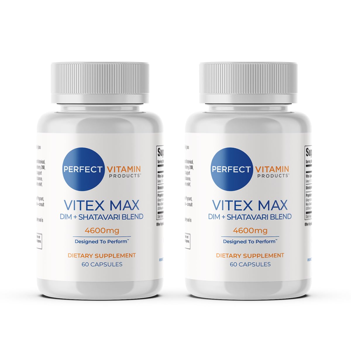Perfect Vitamin Products Vitex Max DIM + Shatavari – Hormone Balance & Menopause Support for Women – Vegan Blend with Adaptogens for Mood, Cycle & Stress Relief – 4600mg (2-Pack) Perfect Vitamin ProductsAu supplements