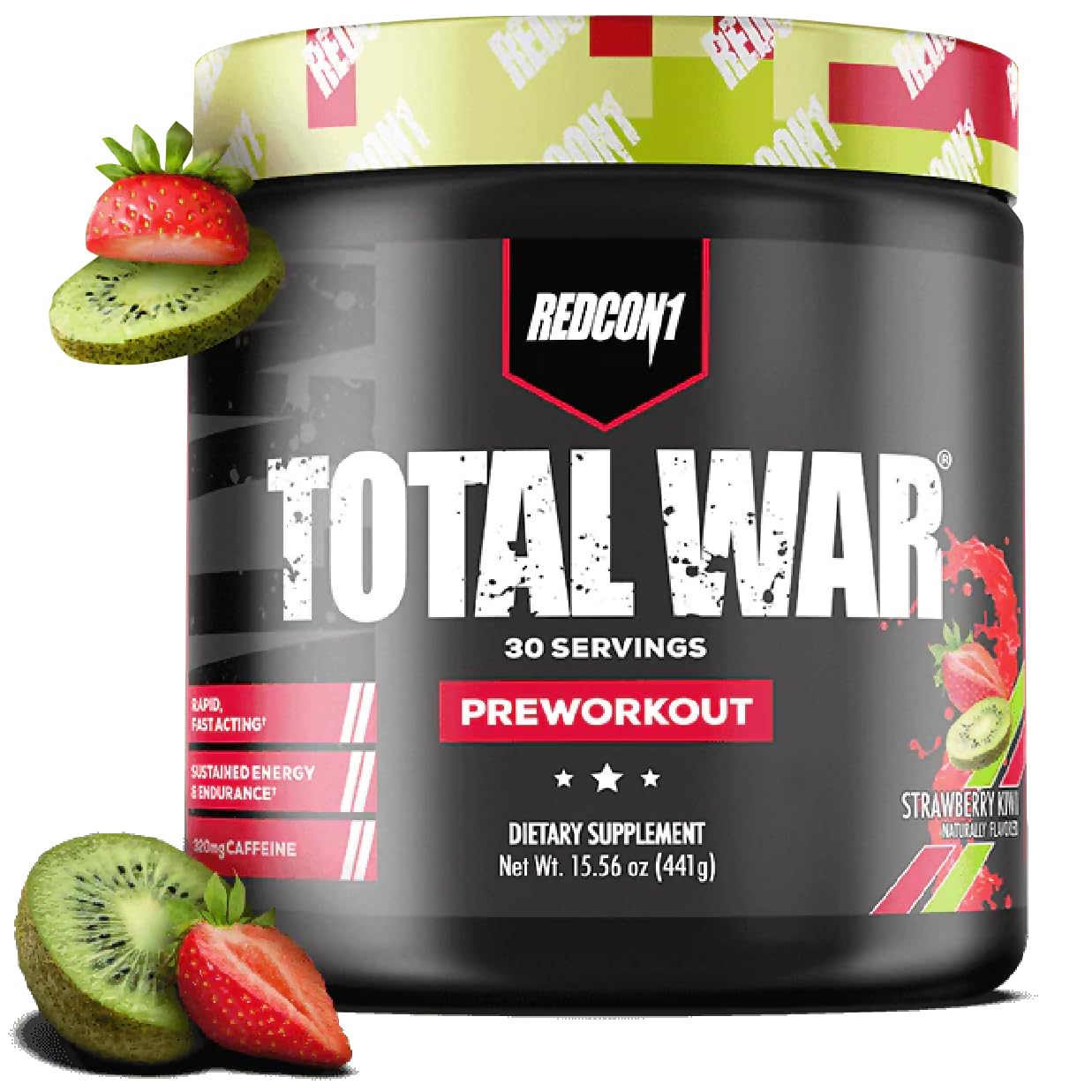REDCON1 Total War Pre Workout - L Citrulline, Malic Acid, Green Tea Leaf Extract for Pump REDCON1Au supplements
