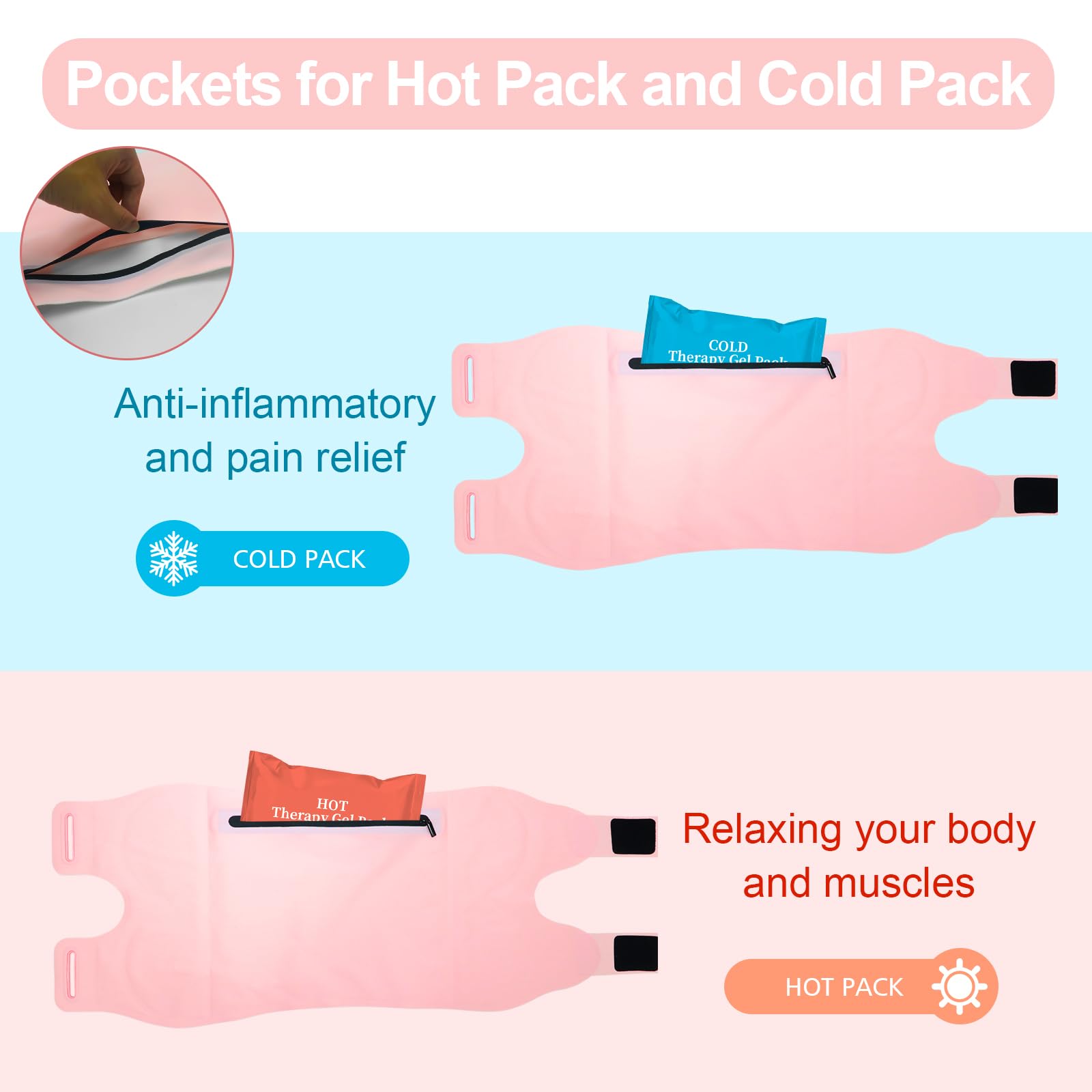 YEEYAA 2 Pcs Castor Oil Pack, Castor Oil Pack Wrap Plus Size for Waist and Neck YEEYAAUS supplements
