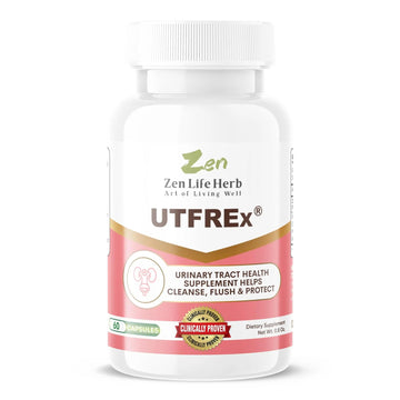 ZEN LIFE HERB UTFREx – Fast Acting - Promotes Urinary Tract Health Supports Healthy Immune and Urinary System, No Vitamins, Minerals, Prebiotics, Sugar, Plant-Based Supplement (60 Capsules) ZEN LIFE HERBAu supplements