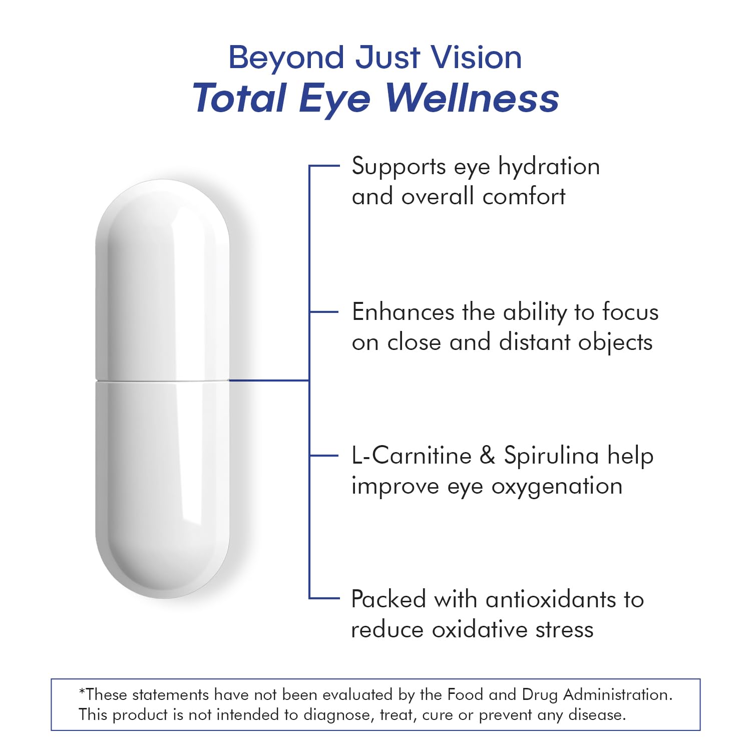 VisiUltra Eye Health Supplement – 14 Essential nutrients for Clear Vision, Blue Light Protection, and Long-Term Eye Health. Supports Clarity and Eye Wellness. 60 Capsules. (1 Pack) VisiUltraAu supplements