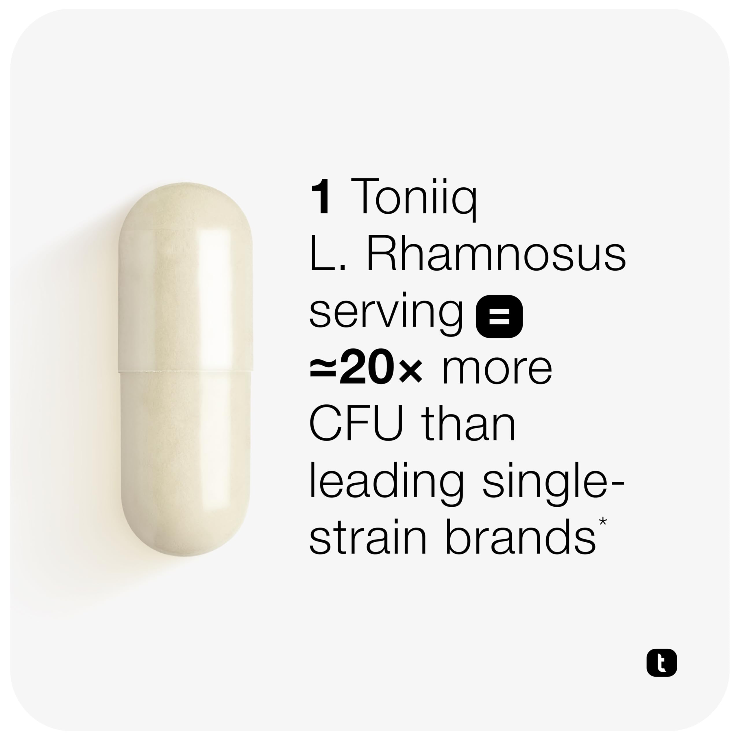 Toniiq Lactobacillus Rhamnosus – Ultra High Strength 100B CFU with Prebiotic FOS – Delayed Release Capsules – Third-Party Lab Tested – 60 Capsules ToniiqAu supplements