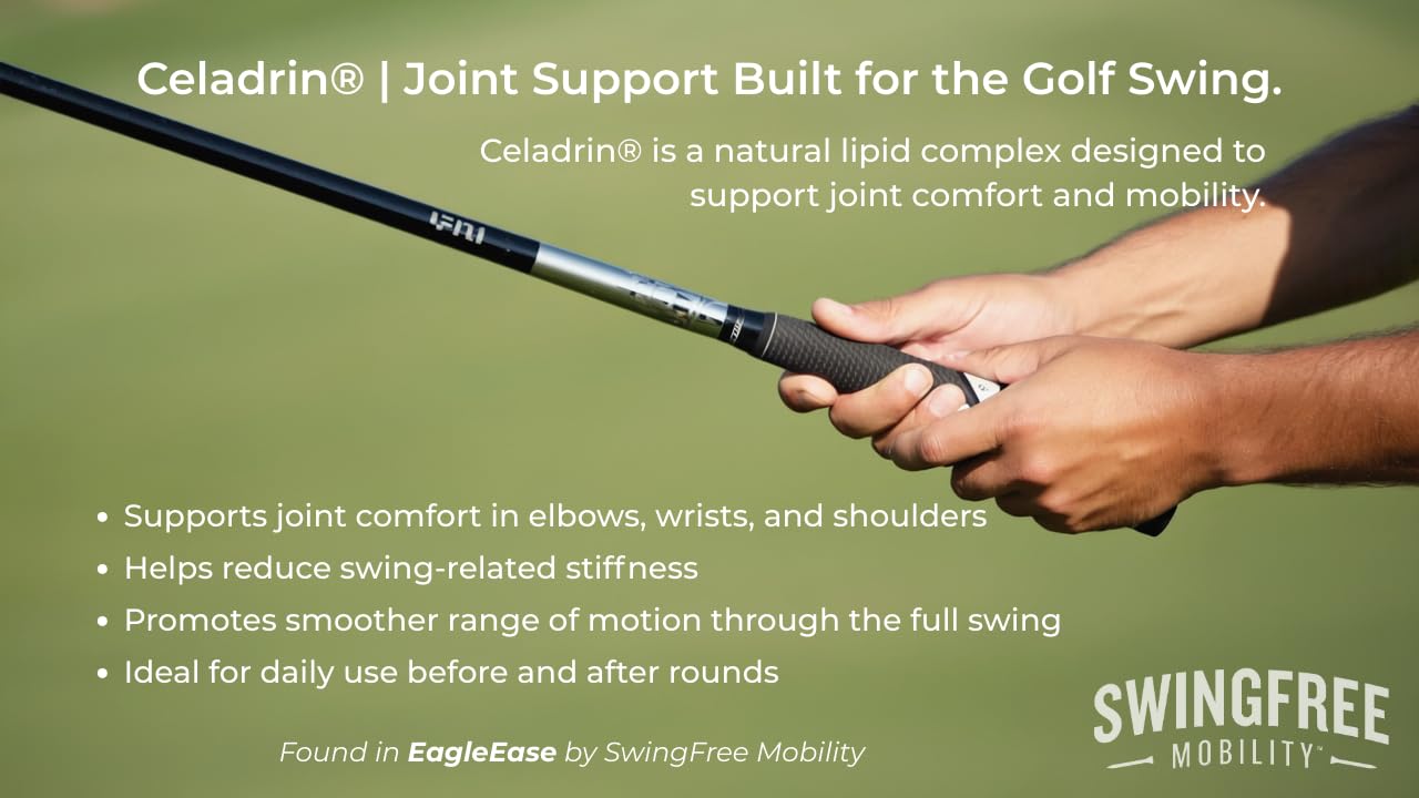 EagleEase – Targeted Joint Support Cream for Golfers & Athletes | Helps Support Elbows & Mobility During & After Play | Fast-Absorbing – 3 oz SwingFree MobilityAu supplements
