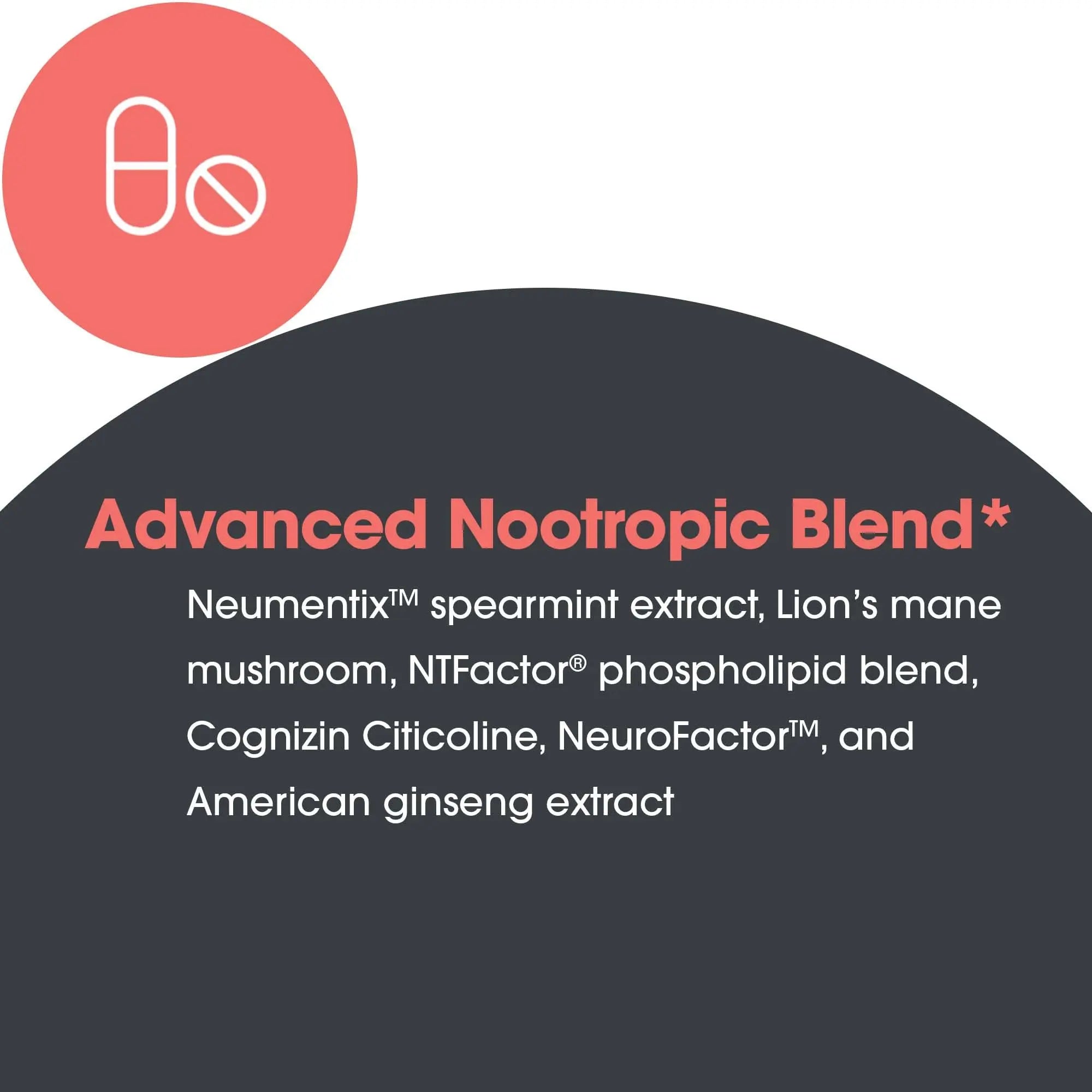 Allergy Research Group Advanced NeuroPlus - Nootropic Formula with Spearmint Extract, Lions Mane & Citicoline - Supports Working Memory Focus & Cognitive Function - 30 Servings - 90 Tablets Allergy Research Groupnz supplements