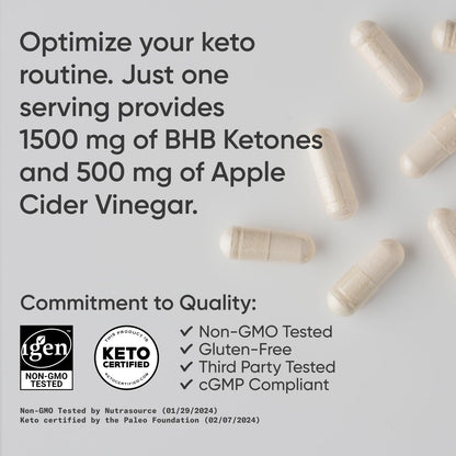 Sports Research® Keto ACV Capsules - Diet Kit System with 500mg of Apple Cider Vinegar Sports ResearchUS supplements