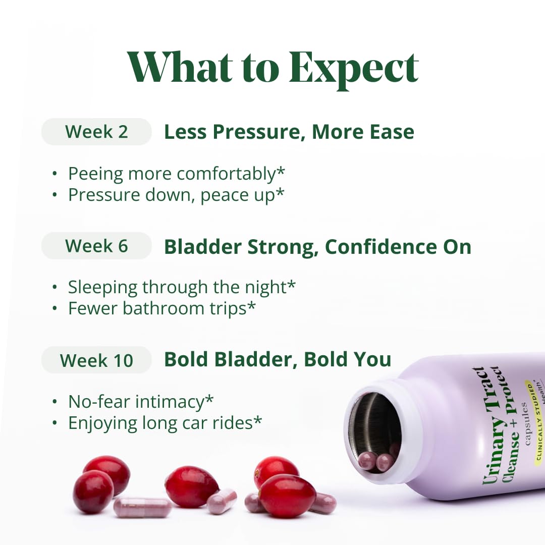 Semaine Urinary Tract Cleanse & Protect – 30 ct, Bladder Support Supplement for Women, Flushes Urinary Tract. Combines Cranberry Proanthocyanidins with Hibiscus. SemaineAu supplements