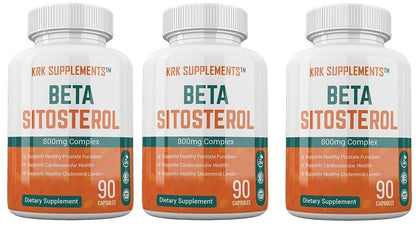 KRK SUPPLEMENTS Bundle Combo for 3 Total Bottles of Beta Sitosterol 800mg KRK SUPPLEMENTSUS supplements