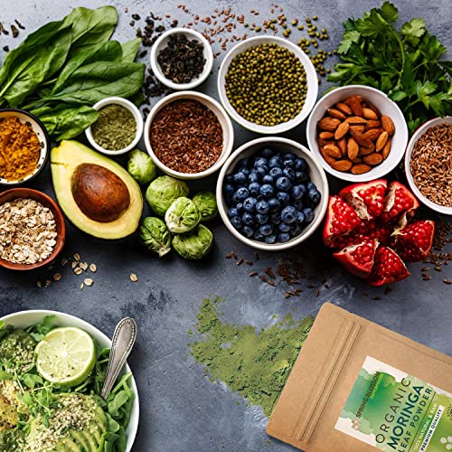 1KG Moringa Superleaf Powder Oleifera 100% Organic Raw Premium Quality Non-GMO Spring BlossomUS supplements