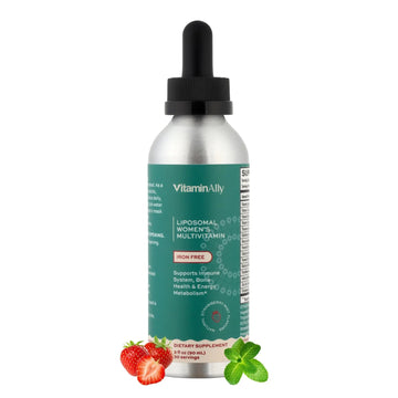 Vitaminally Liposomal Women's Liquid multivitamin Iron Free Drops| Sugar Free | Non-GMO | Gluten Free | Supports Immune System, Bone Health and Energy Metabolism VitaminallyAu supplements