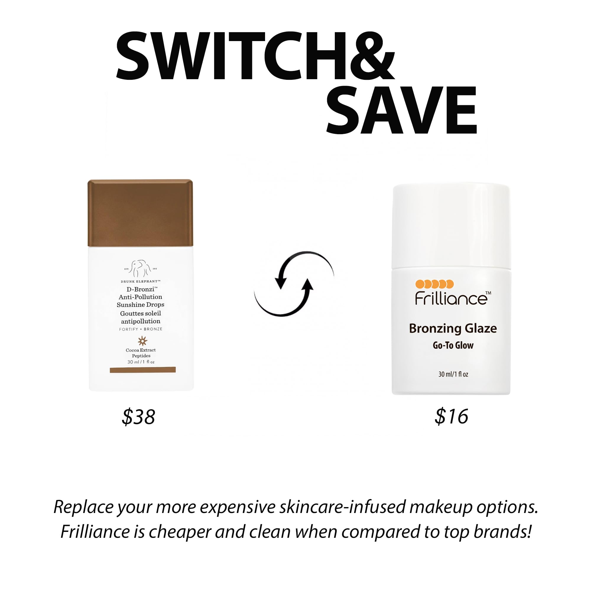 Frilliance Hydrating Go-To Glow, Bronzing Glaze Drops, Cruelty-Free Hypoallergenic for Teens of All Skin Types, 30 ml / 1 fl oz FrillianceAu supplements