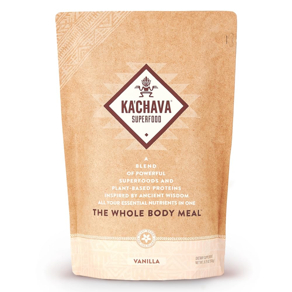 Ka’Chava All-In-One Nutrition Shake Blend, Vanilla, 85+ Superfoods, Nutrients & Plant Ka'ChavaUS supplements