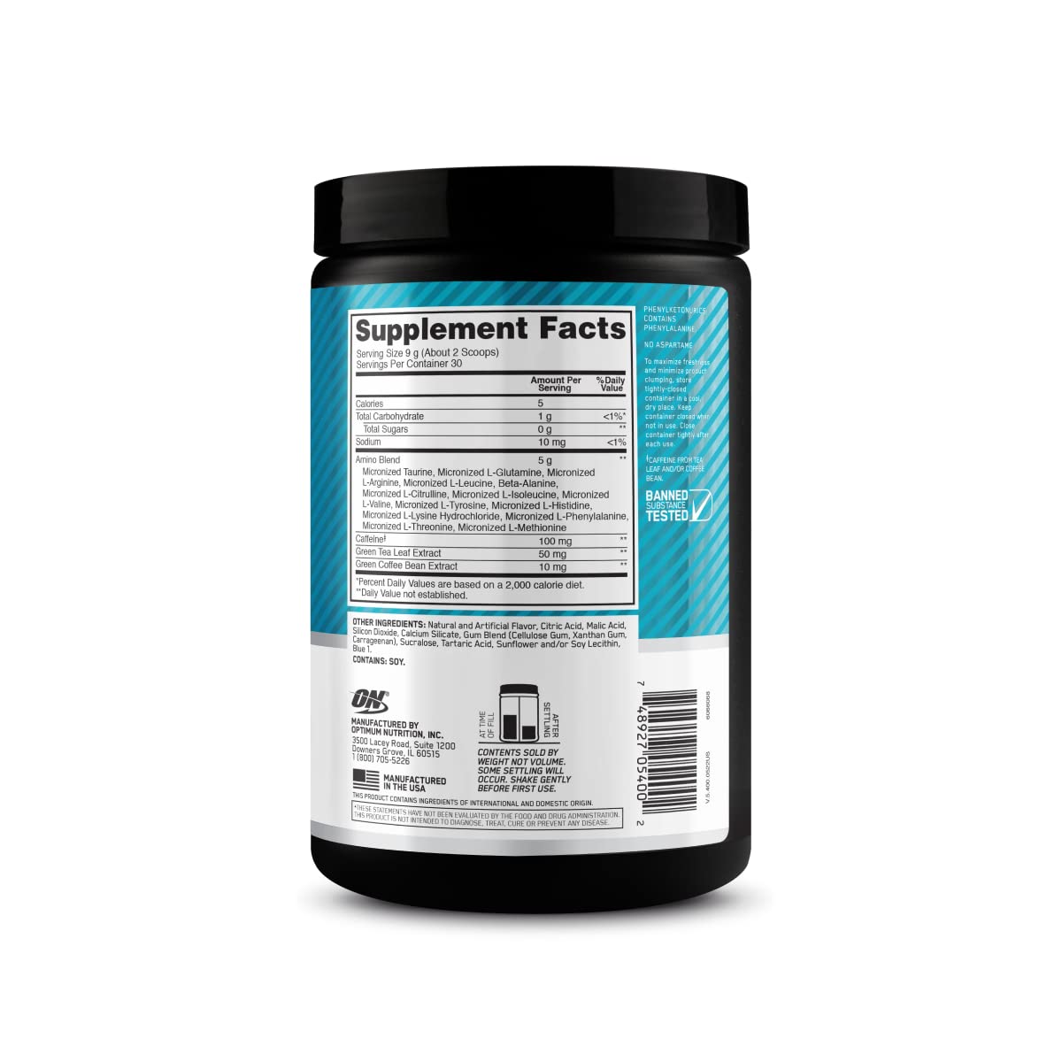 Optimum Nutrition Amino Energy - Pre Workout with Green Tea, BCAA, Amino Acids Optimum NutritionAu supplements