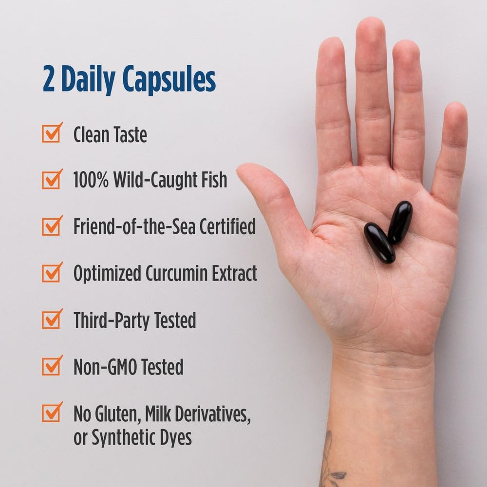 Nordic Naturals Memory Support with Curcumin - 60 Soft Gels - 1000 mg Omega-3 + 400 mg Optimized Curcumin - Memory, Cognition - Contains Phosphatidylcholine & Huperzine A - Non-GMO - 30 Servings Nordic NaturalsAu supplements