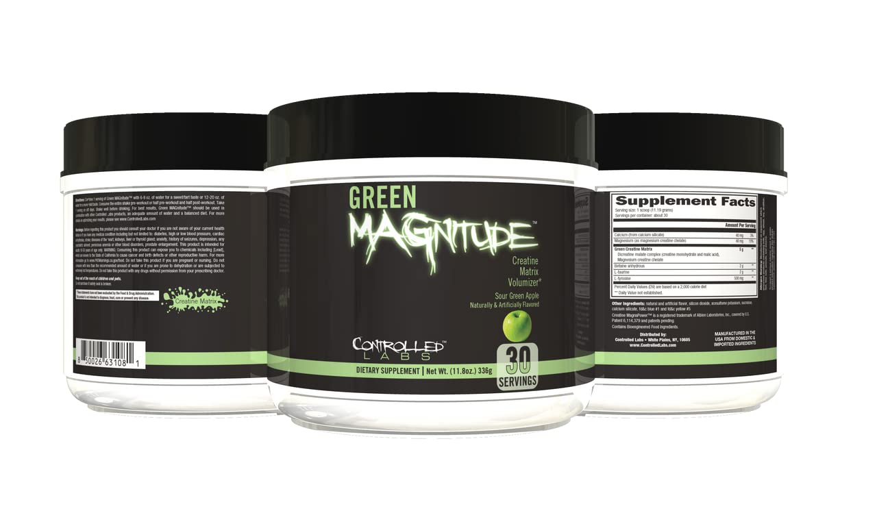 CONTROLLED LABS Green Magnitude Supplement, Synergistic Creatine Formula Powder CONTROLLED LABSAu supplements