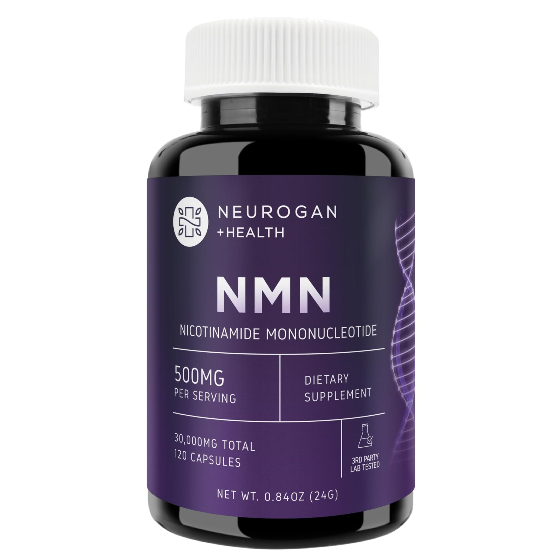 Neurogan Beta NMN (β-NMN) Supplement 500 mg per Serving, High Purity – NAD+ Precursor for Cellular Energy & Vitality – 120 Capsules (2-Month Supply) – Made in USA NeuroganAu supplements