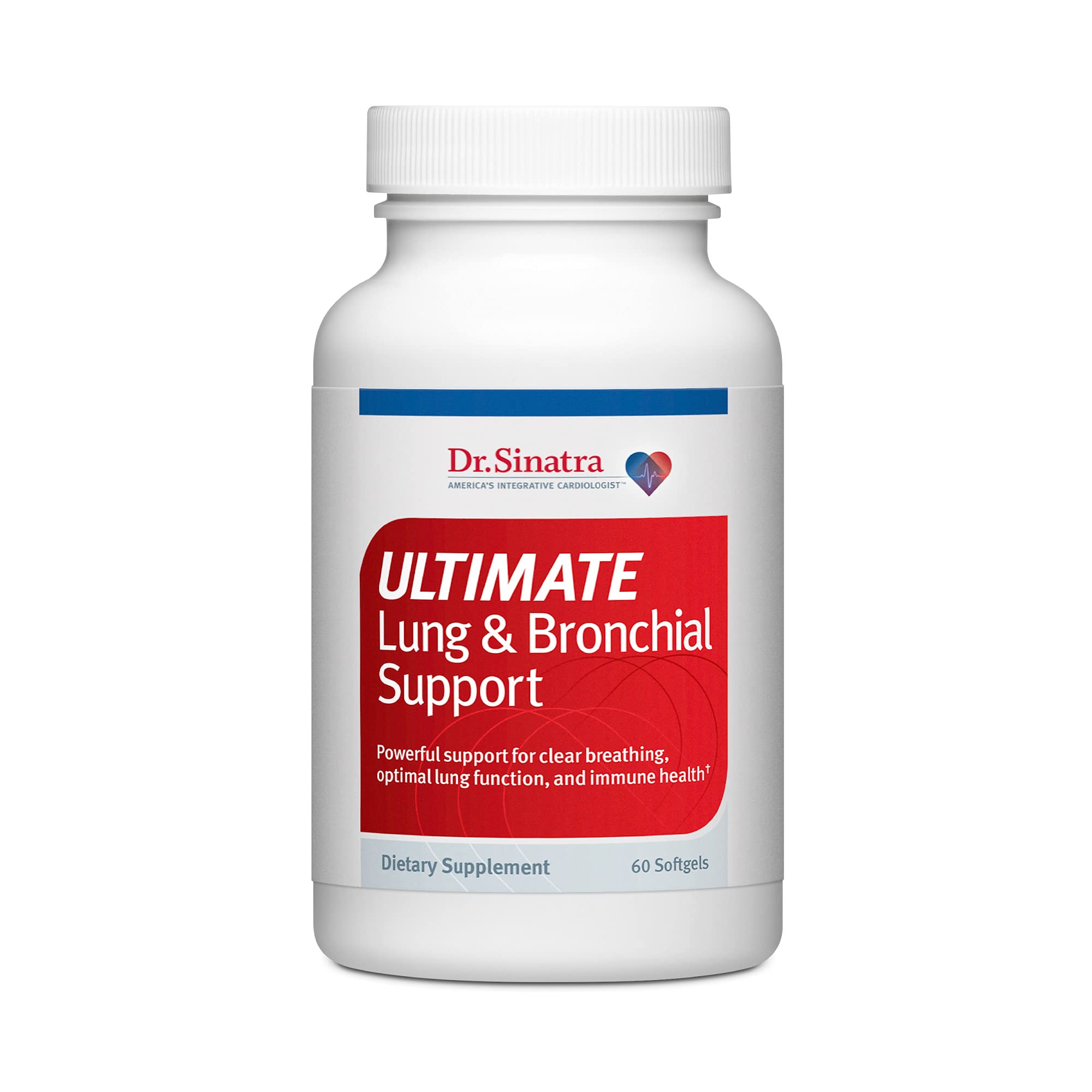 Dr. Sinatra Ultimate Lung & Bronchial Support Supplement for Lung Health, Clear Breathing, Immune and Heart Health, and Seasonal Respiratory Challenge Support (60 Capsules, 30-Day Supply) Dr. SinatraAu supplements