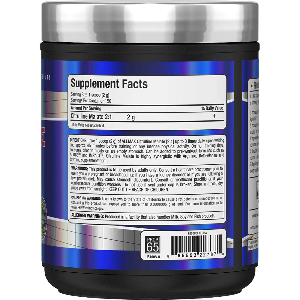 ALLMAX Essentials CITRULLINE MALATE 2:1 - 300 g Powder - Improves Endurance ALLMAX NutritionAu supplements