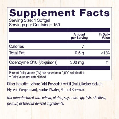 Healthy Origins CoQ10 (Kaneka Q10), 300 mg - Heart Health & Energy Supplement Healthy OriginsUS supplements