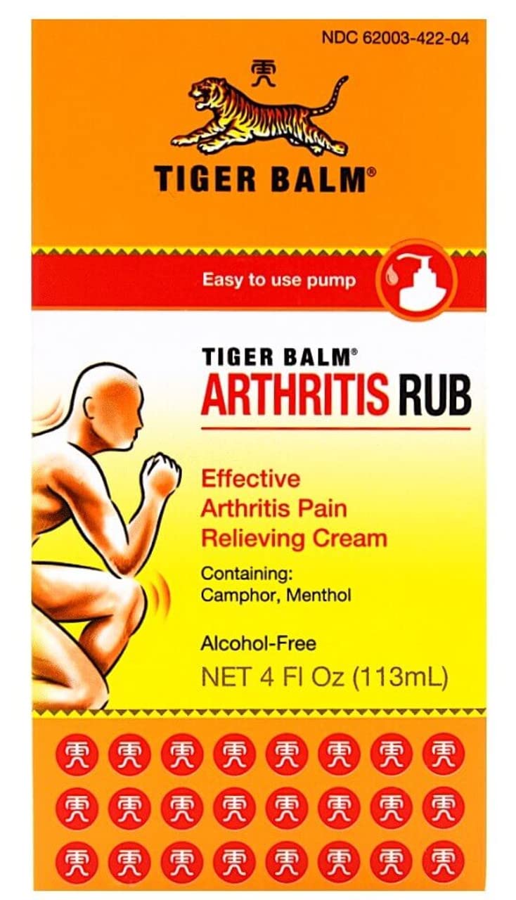 Tiger Balm Arthritis Rub, 4 oz. – Sore Muscle and Joint Relief Cream – for Use with Rheumatoid Arthritis and Carpal Tunnel – Effective Muscle Relief Rub - 2 Pack Tiger BalmAu supplements