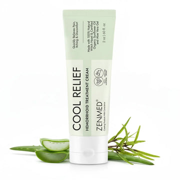 ZENMED Cool Relief - 2 oz Natural Herbal Cream with Organic Ingredients of Hemorrhoids Formula ZENMEDAu supplements