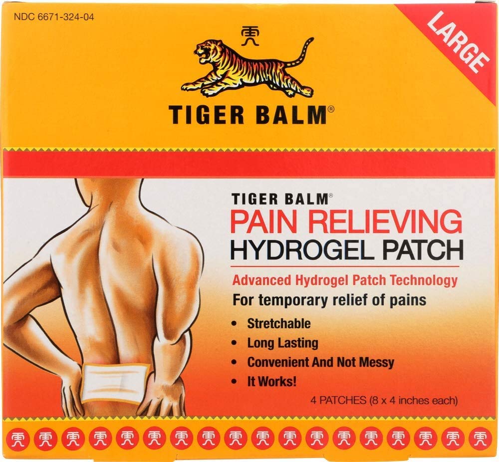 Tiger Balm Pain Relieving Patch Large , 4 Count Tiger BalmAu supplements