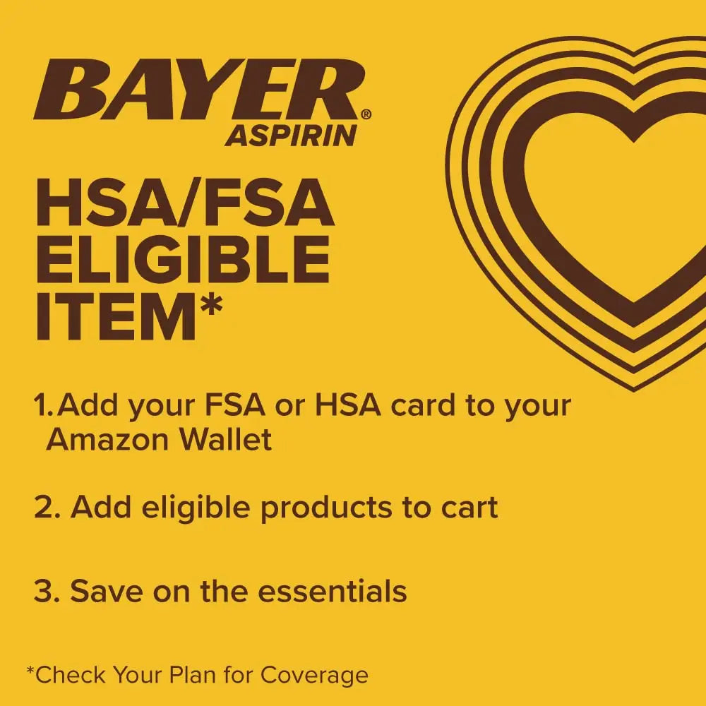 Bayer Aspirin Safety Coated 325 mg Caplets 100 Caplets, Pack of 2 BayerAu supplements