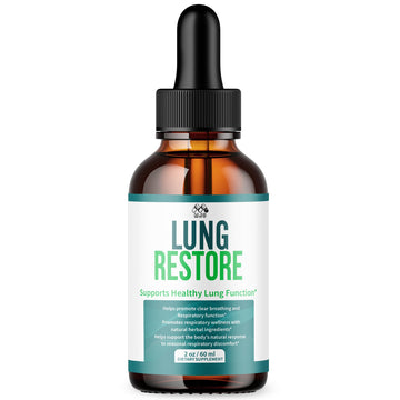 Lung Restore Drops, Official LungRestore Liquid Supplement Drops with All Natural Ingredients, Lung Restore Advanced Lungs Wellness Support Formula with Premium Vitamins for Women & Men (30 Servings) MJOAu supplements