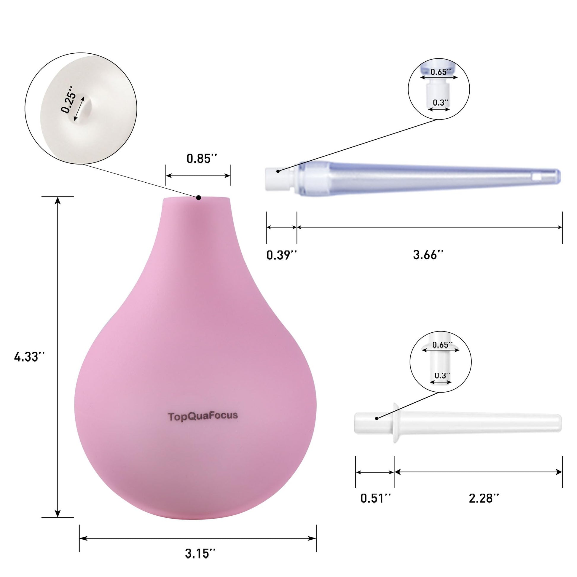 TopQuaFocus 8oz Enema Bulb Kit Anal and Vaginal Douche Bulb for Men Flushing System Enemas Silicone TopQuaFocusAu supplements