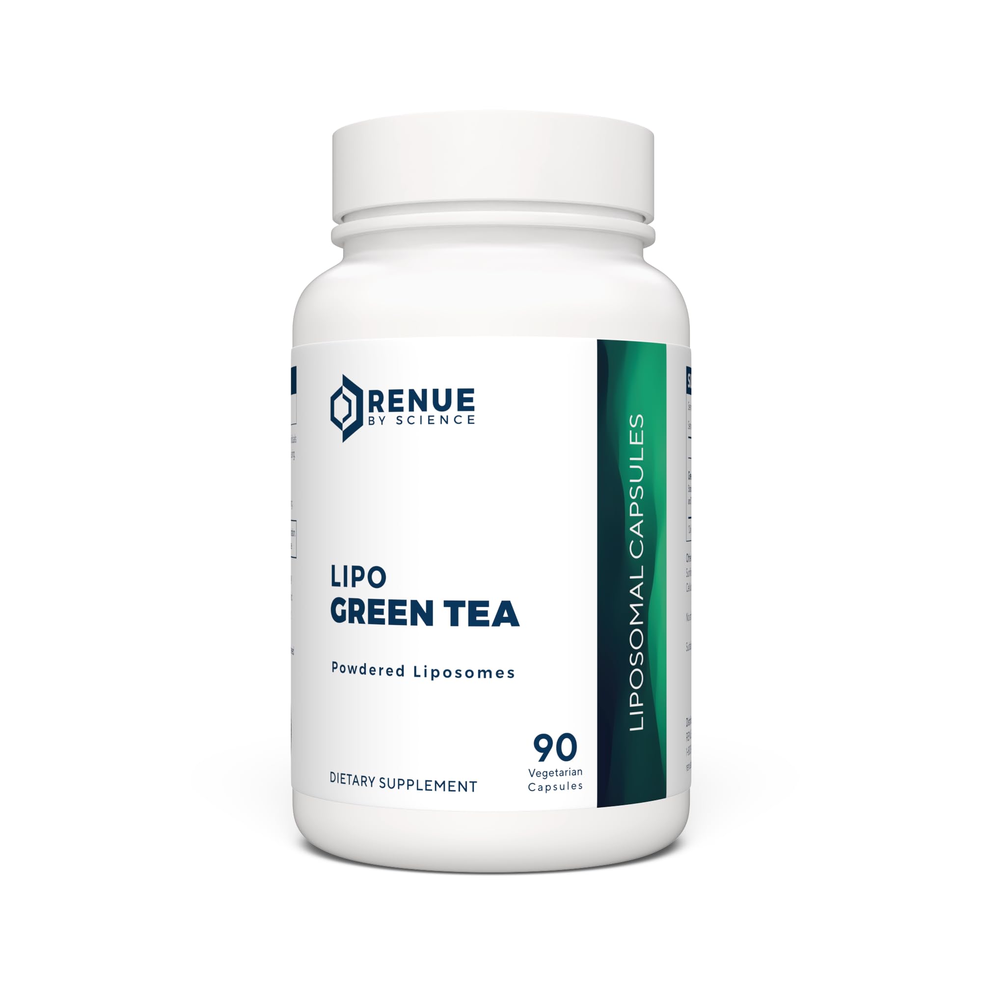Renue By Science Green Tea Extract | High Strength Liposomal Supplement | 90 Capsules - 75mg Green Tea per Serving | Non-GMO | Made in The USA & Third-Party Tested Renue By ScienceUS supplements