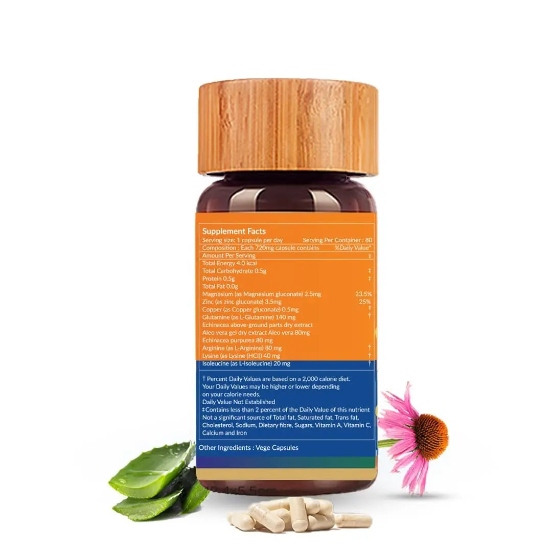 Biogetica Reginmune - Natural Immune Support Care Daily Boost Immune System Booster - 80 Capsules Biogeticanz supplements