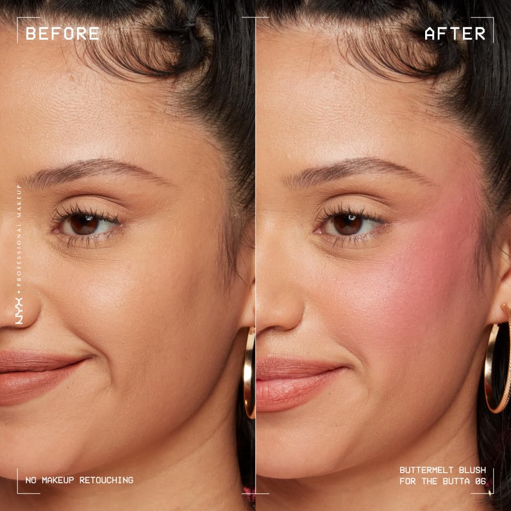 NYX PROFESSIONAL MAKEUP Buttermelt Powder Blush, Fade and Transfer-Resistant Blush, Up to 12HR Make Up Wear, Vegan Formula - For The Butta NYX PROFESSIONAL MAKEUPAu supplements