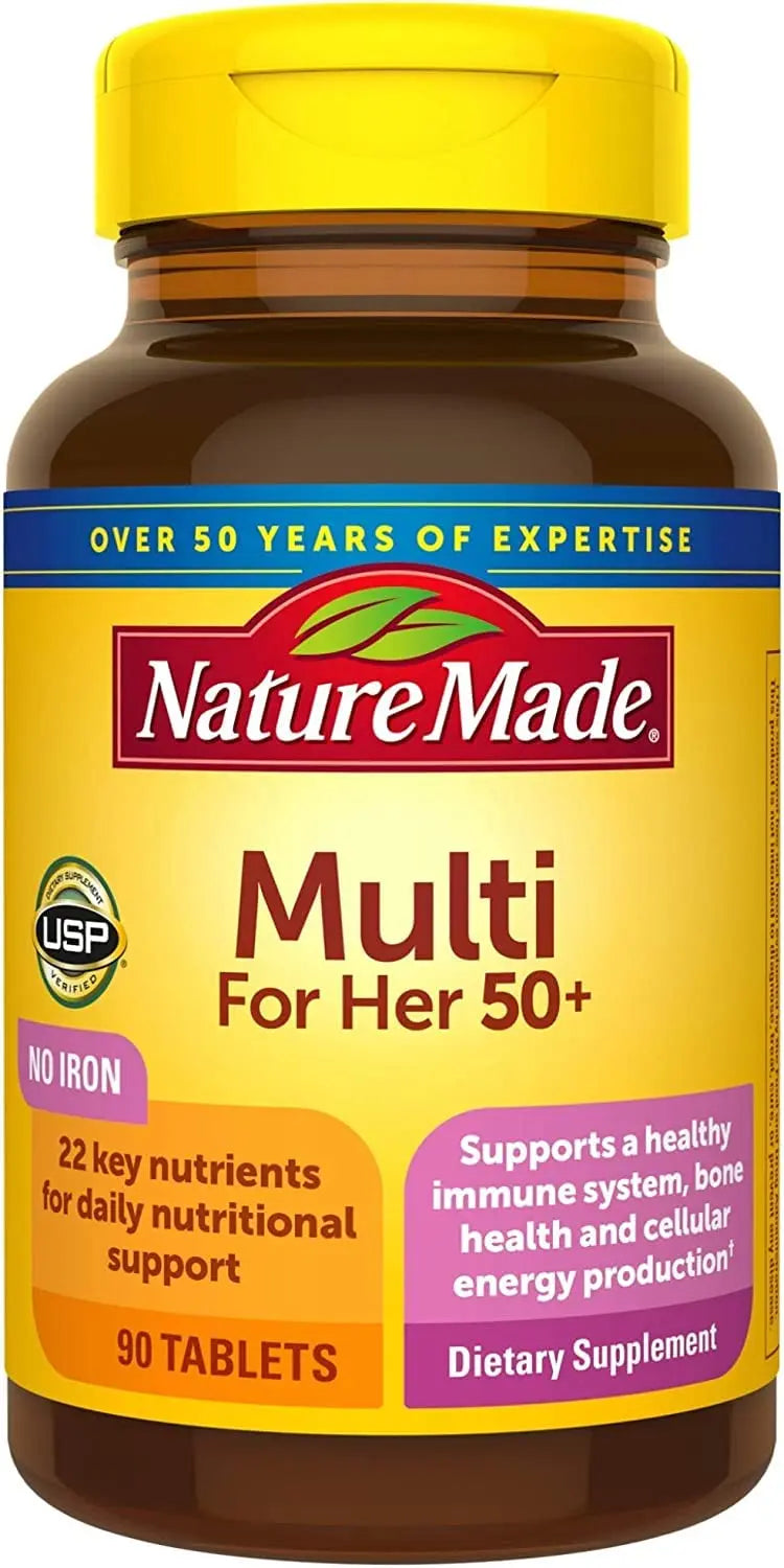 Nature Made Multi for Her 50+ Vitamin/Mineral Tablets 90 ea (Pack of 4) Nature MadeAu supplements