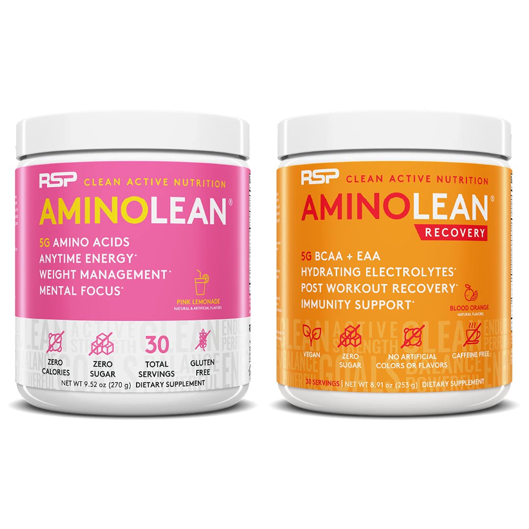 RSP NUTRITION AminoLean Pre Workout Energy (Pink Lemonade 30 Servings) RSP NUTRITIONAu supplements