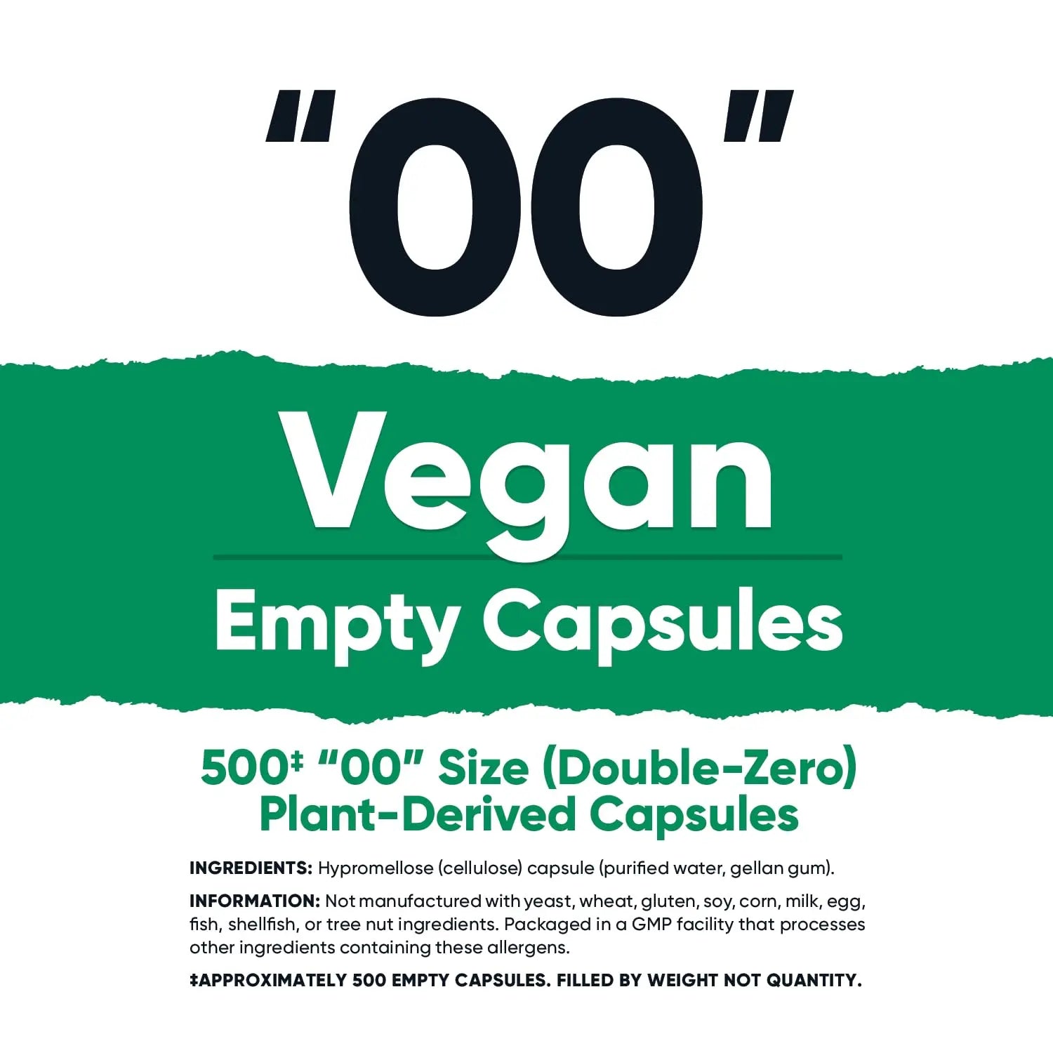 Nutricost Empty Capsules Size 00 Vegan - 500 Clear Empty Plant-Based Capsules - Kosher Certified, Halal Certified, Non-GMO, Soy Free, Gluten Free, Vegetarian NutricostAu supplements