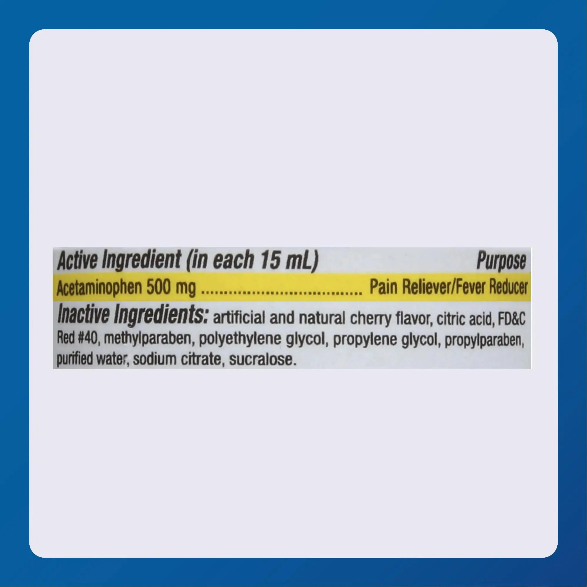 MAJOR Adult Extra Strength Liquid Acetaminophen 500mg - Helps Relieve Pain and Reduce Fevers - Aspirin Free - Cherry Flavor - 8 Fl Oz (2 Pack) MAJORAu supplements