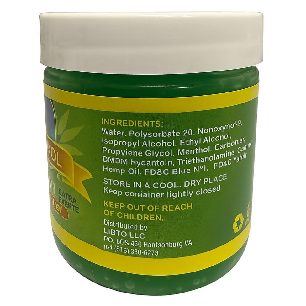 Mariguanol Extra Strong Muscle Rub Gel with Hemp Oil, Menthol & Camphor – Cooling, Fast-Absorbing Topical Gel for Post-Workout Active Lifestyles – Net Wt. (4 Ounce (Pack of 1)) MARIGUANOLAu supplements