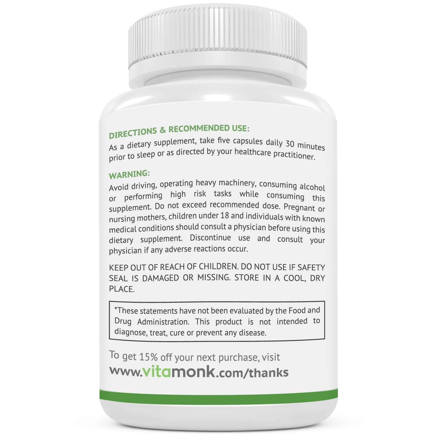 VitaMonk Relaxeril™ All-Natural Muscle Relaxer - Muscle Relaxer Supplement - Complete Muscle Relaxing Formula VitaMonkAu supplements