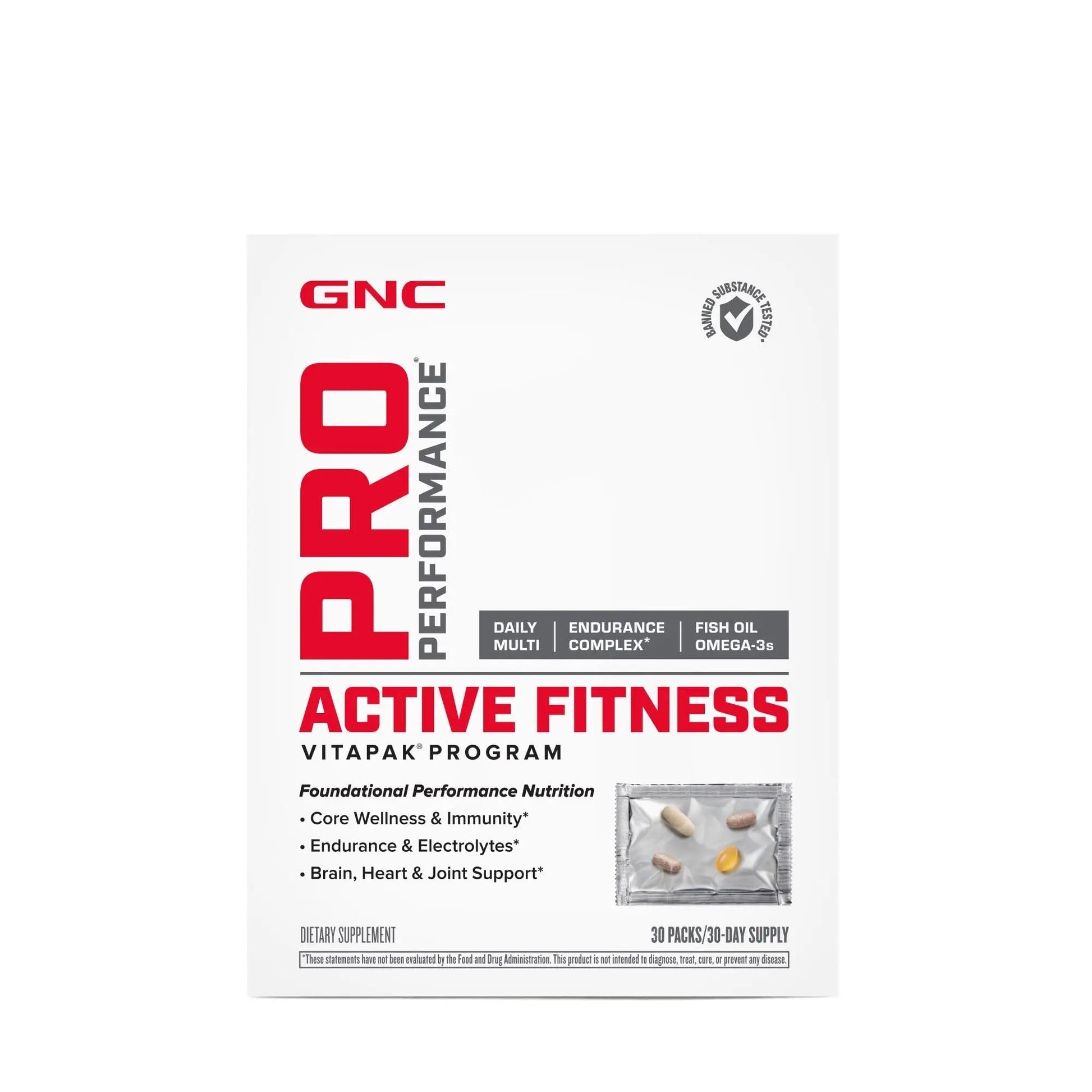 GNC Pro Performance Active Fitness Vitapak Program | 30 Servings GNCAu supplements