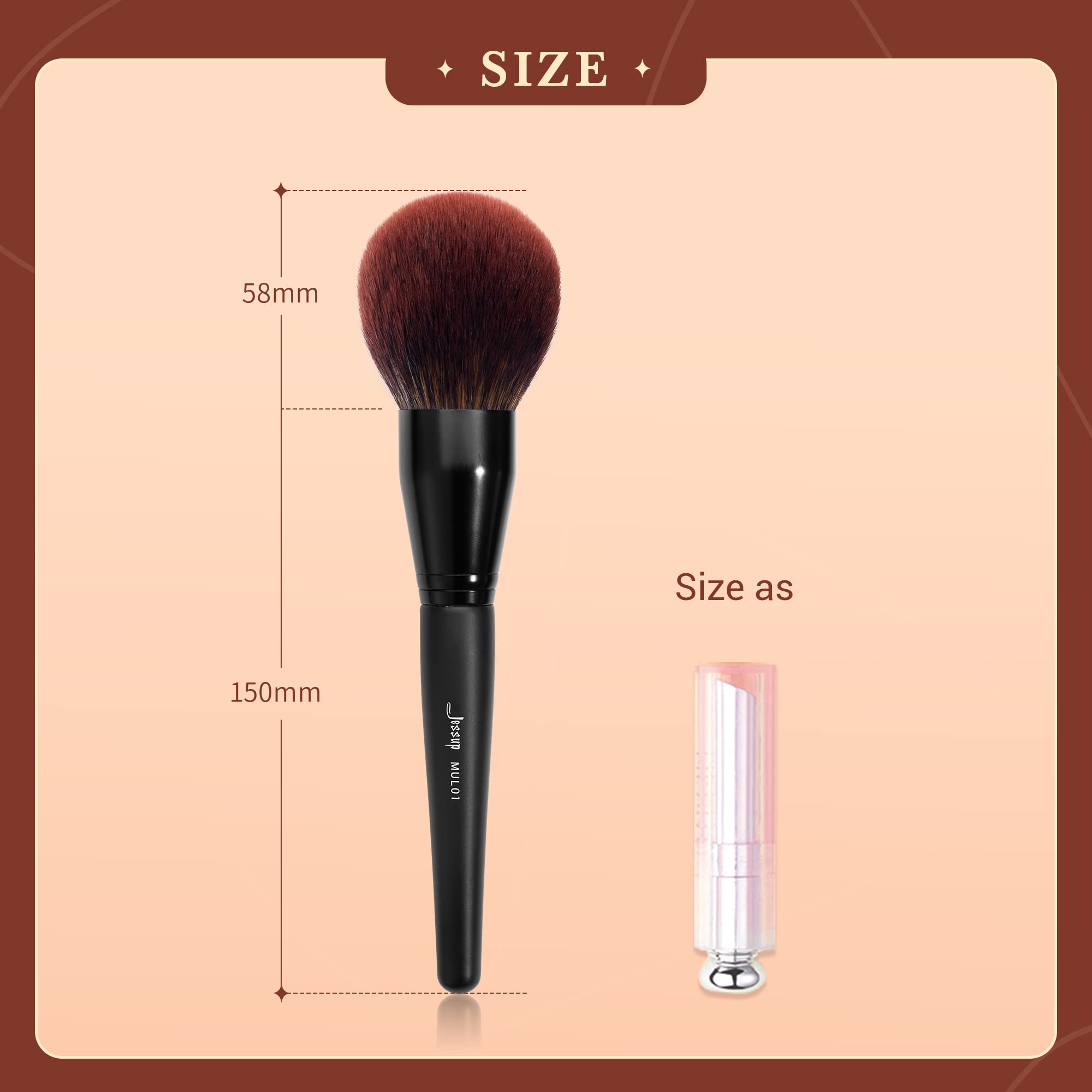Jessup Powder Makeup Brush, Large Finishing Mineral Powder Brush for Full Face, Body Makeup, Vegan Flawlessly Face Brush for Powder, Blush & Bronzer MUL01 JessupAu supplements