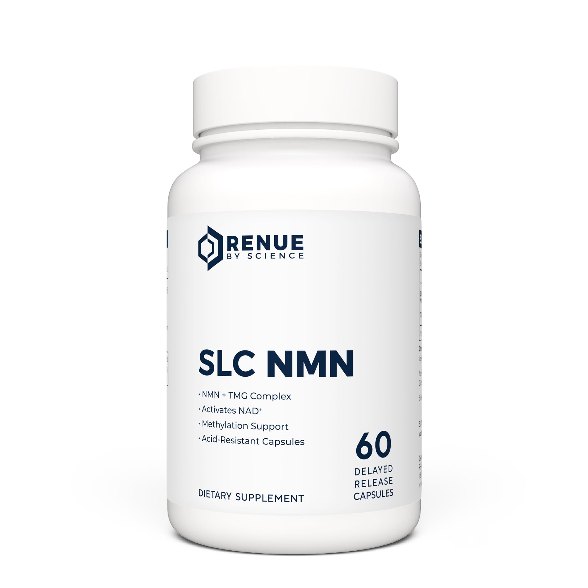 Renue By Science NMN Supplement | 60 SLC Enteric Capsules - 250mg Nicotinamide Mononucleotide per Serving | Delayed Release for Increased Absorption | Manufactured in The USA Renue By ScienceUS supplements
