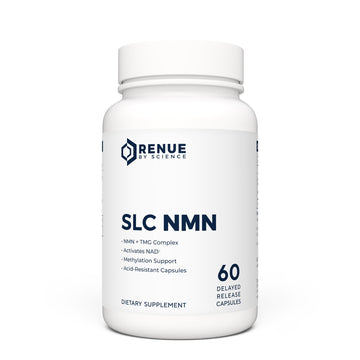 Renue By Science NMN Supplement | 60 SLC Enteric Capsules - 250mg Nicotinamide Mononucleotide per Serving | Delayed Release for Increased Absorption | Manufactured in The USA Renue By ScienceUS supplements
