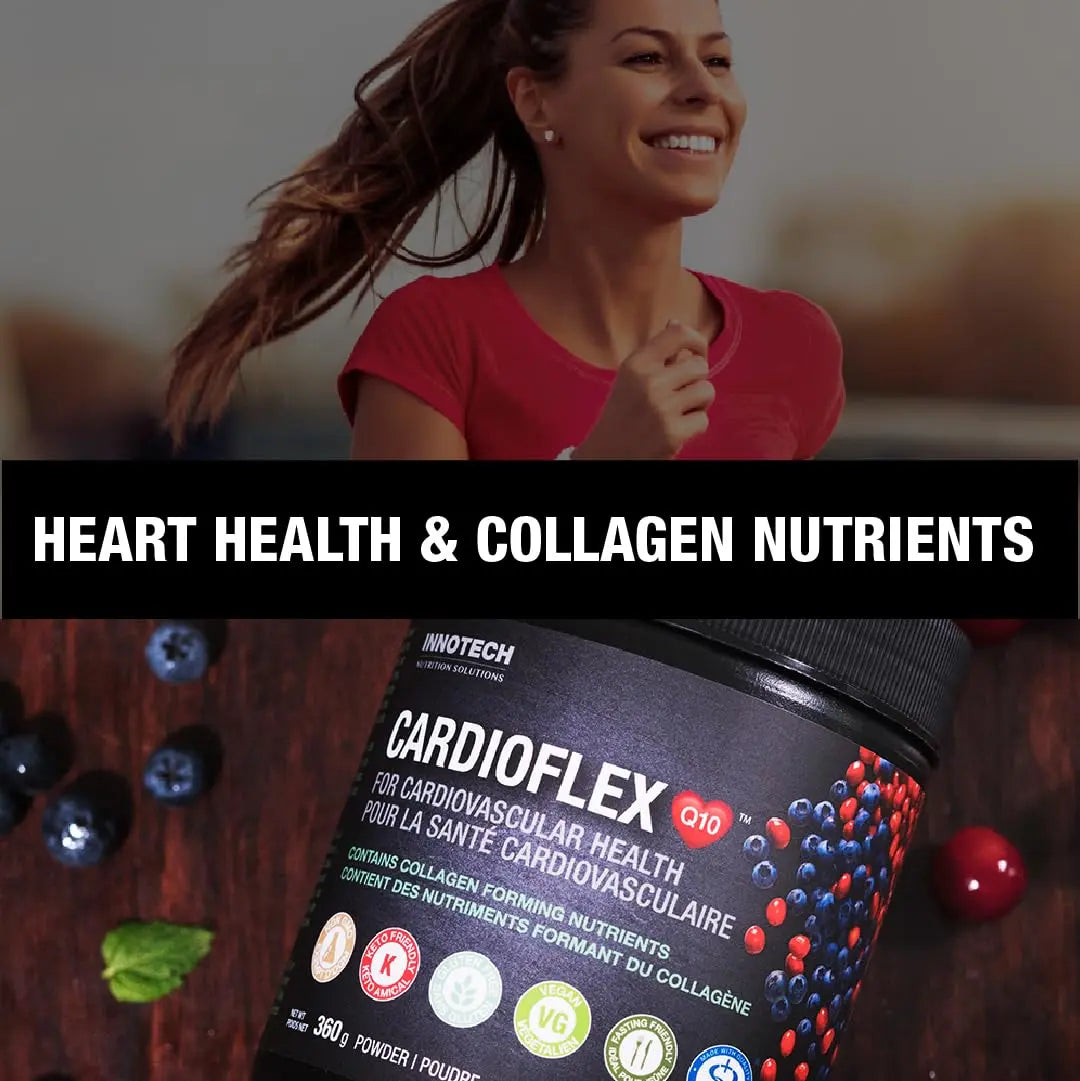 Innotech Nutrition CardioFlex Q10 Heart Health & Energy Support CoQ10 Amino Acids & Electrolytes Orange 360g Innotech Nutrition Solutionsnz supplements